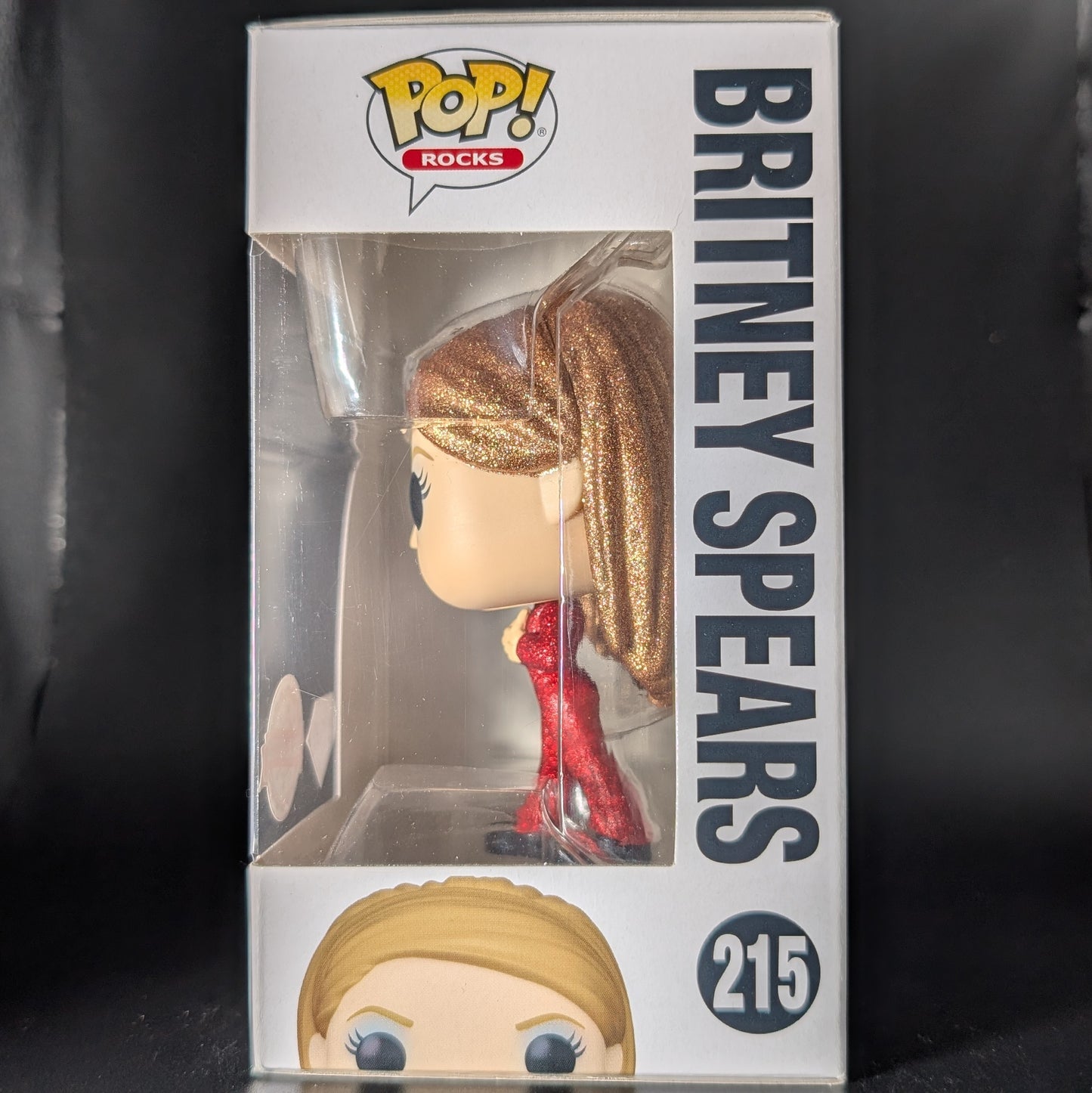 FUNKO POP! Vinyl Rocks RARE Britney Spears #215 Britney Spears (Catsuit) (Glitter) [Diamond Collection | Funko Special Edition] [VAULTED]