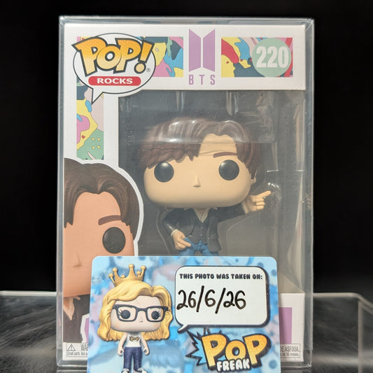 FUNKO POP! Vinyl Rocks RARE BTS #220 Suga (Dynamite) [VAULTED]