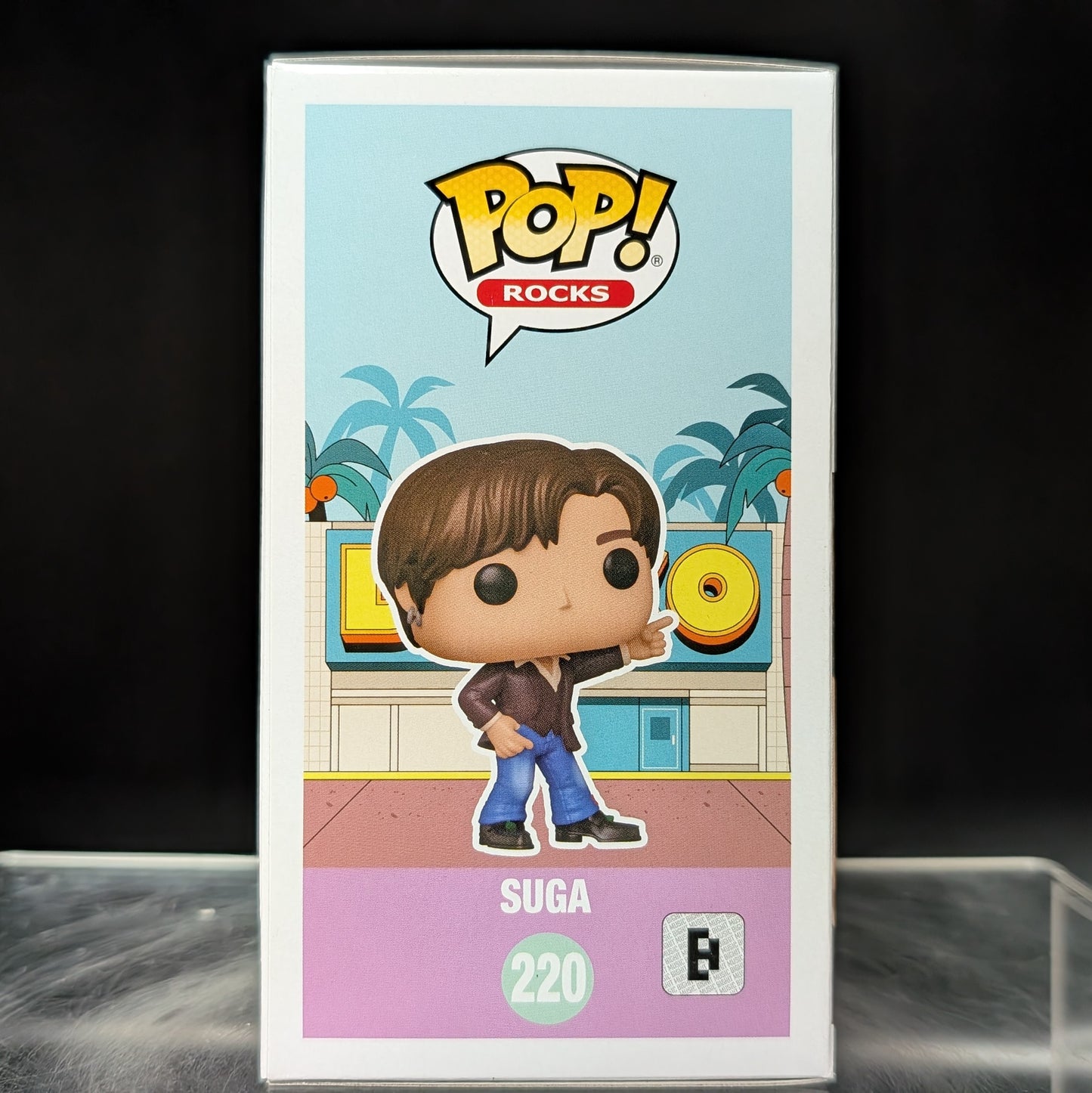 FUNKO POP! Vinyl Rocks RARE BTS #220 Suga (Dynamite) [VAULTED]