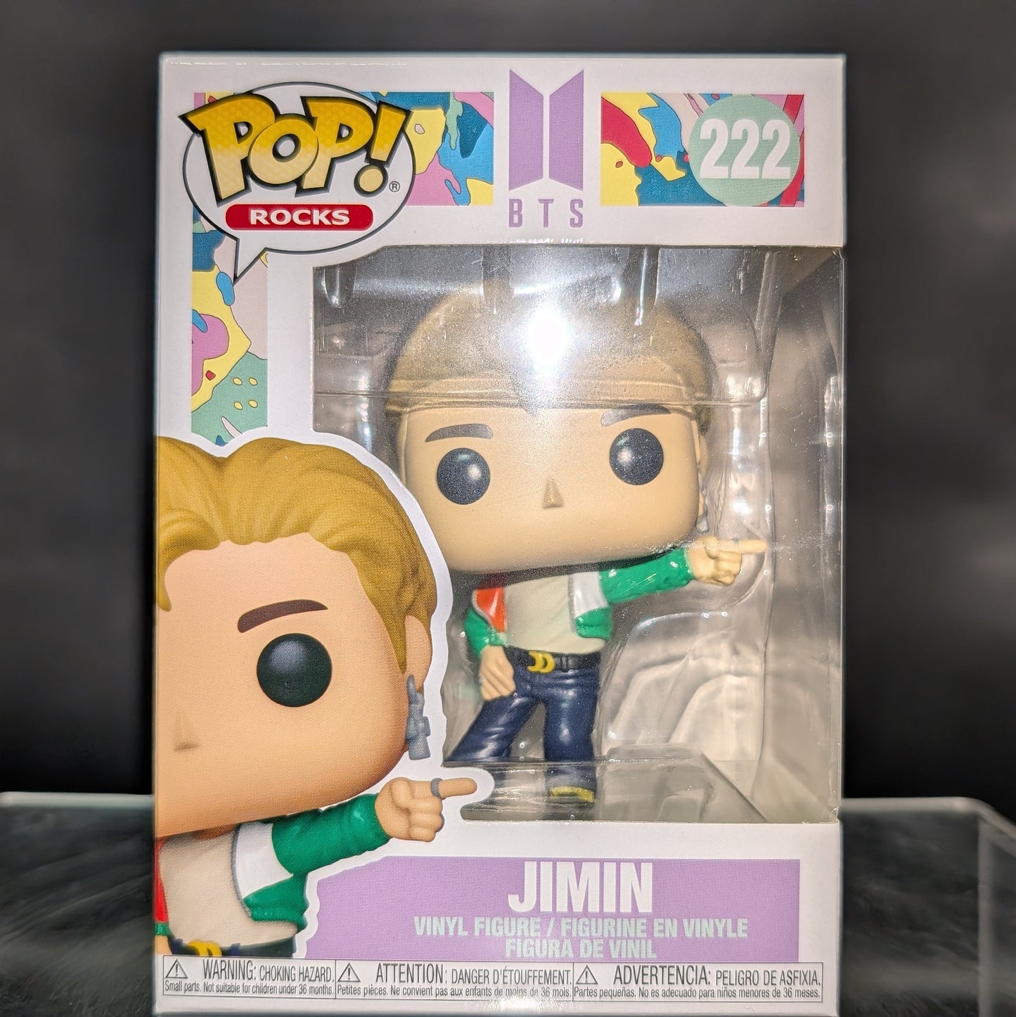 FUNKO POP! Vinyl Rocks RARE BTS #222 Jimin (Dynamite) [VAULTED]