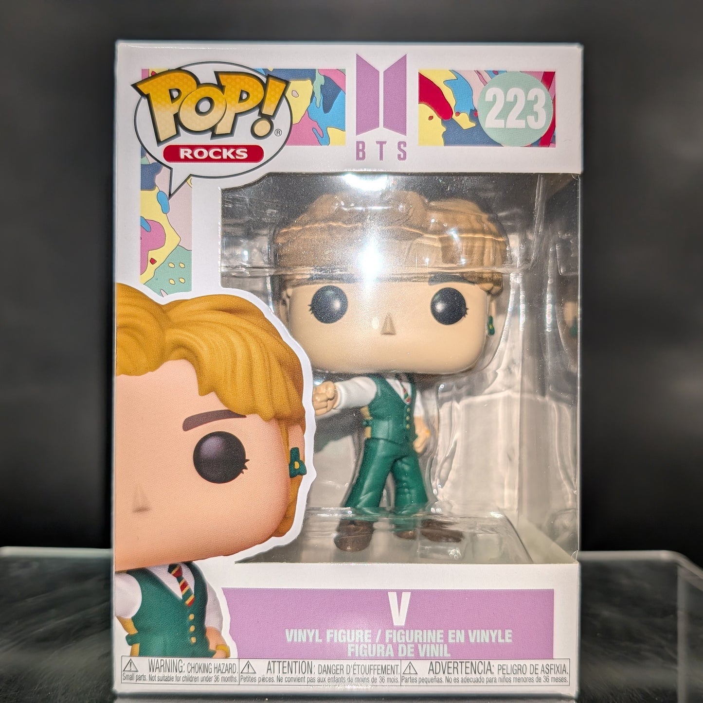 FUNKO POP! Vinyl Rocks RARE BTS #223 V (Dynamite) [VAULTED]
