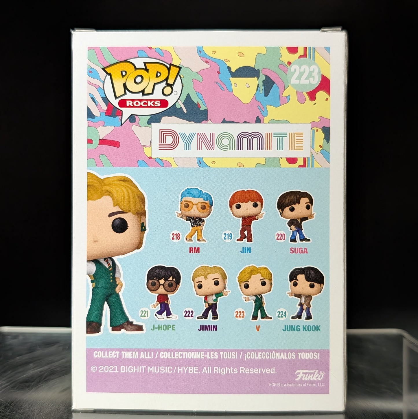 FUNKO POP! Vinyl Rocks RARE BTS #223 V (Dynamite) [VAULTED]