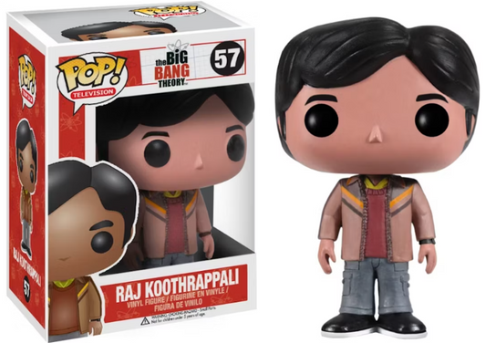 FUNKO POP! Vinyl Television RARE The Big Bang Theory #57 Raj Koothrappali [VAULTED]