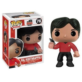 FUNKO POP! Vinyl Television RARE The Big Bang Theory #76 Raj Koothrappali (Star Trek) [VAULTED]