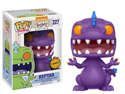 FUNKO POP! Vinyl Animation RARE Rugrats #227 Reptar (Purple) [Chase] [VAULTED]