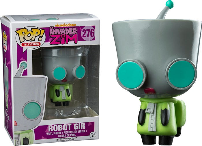 FUNKO POP! Vinyl Television RARE Invader Zim #276 Robot Gir [VAULTED]