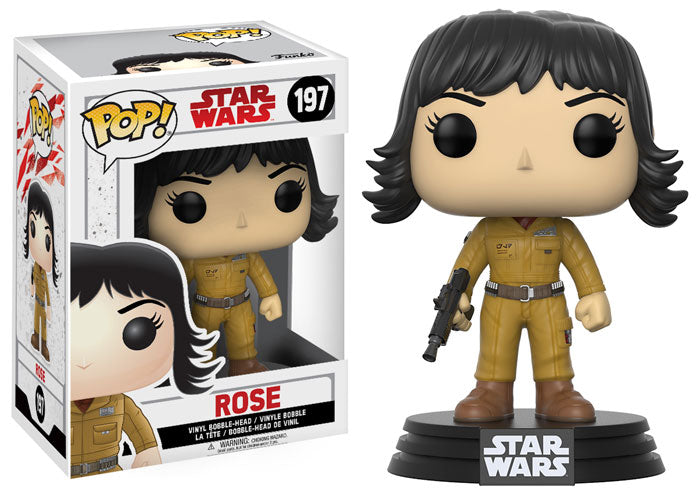 FUNKO POP! Vinyl Bobble-Head Star Wars RARE #197 Rose [VAULTED]