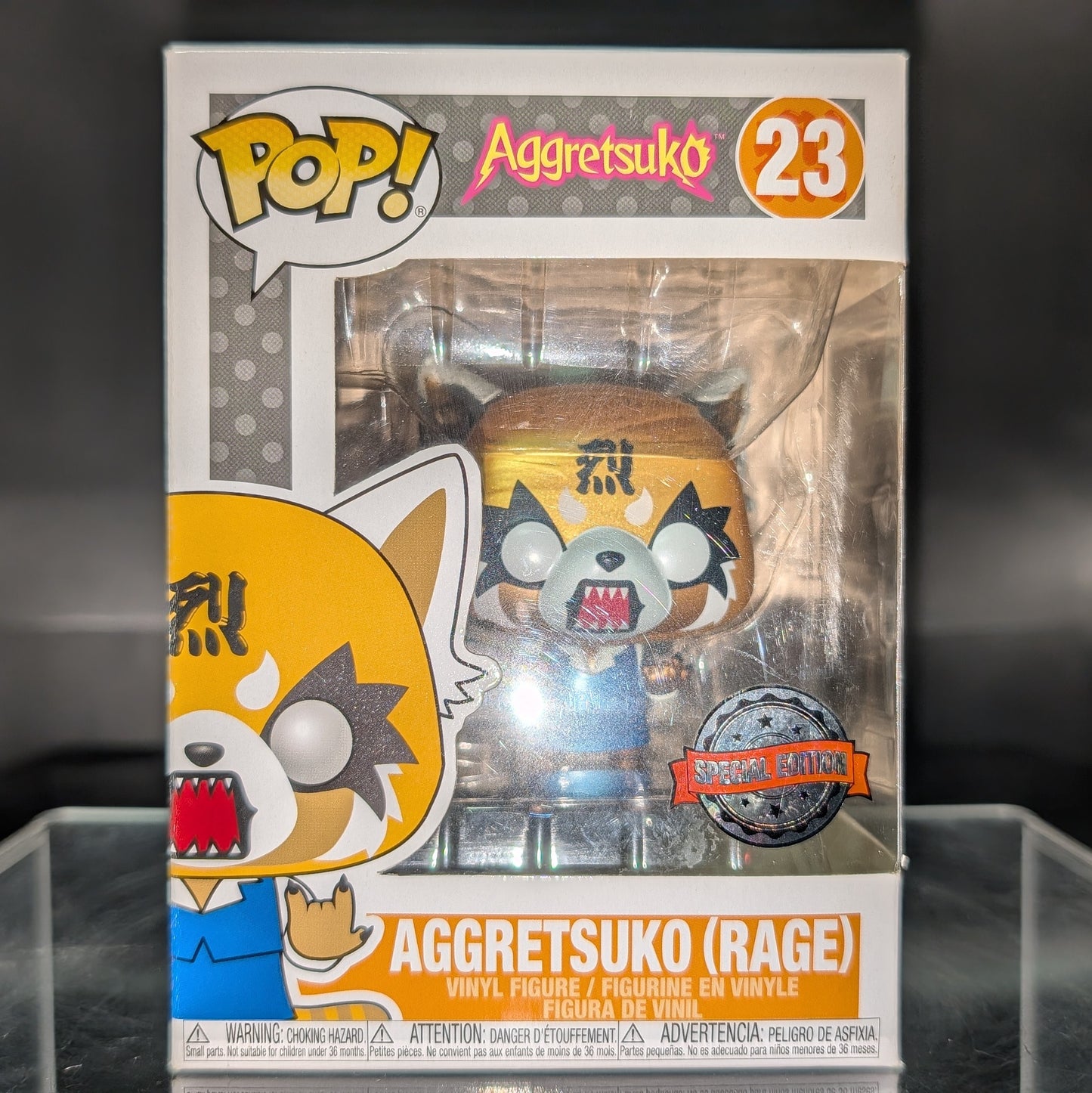 FUNKO POP! Vinyl RARE Aggretsuko #23 Aggretsuko (Rage) (Metallic) [Funko Special Edition] [VAULTED]