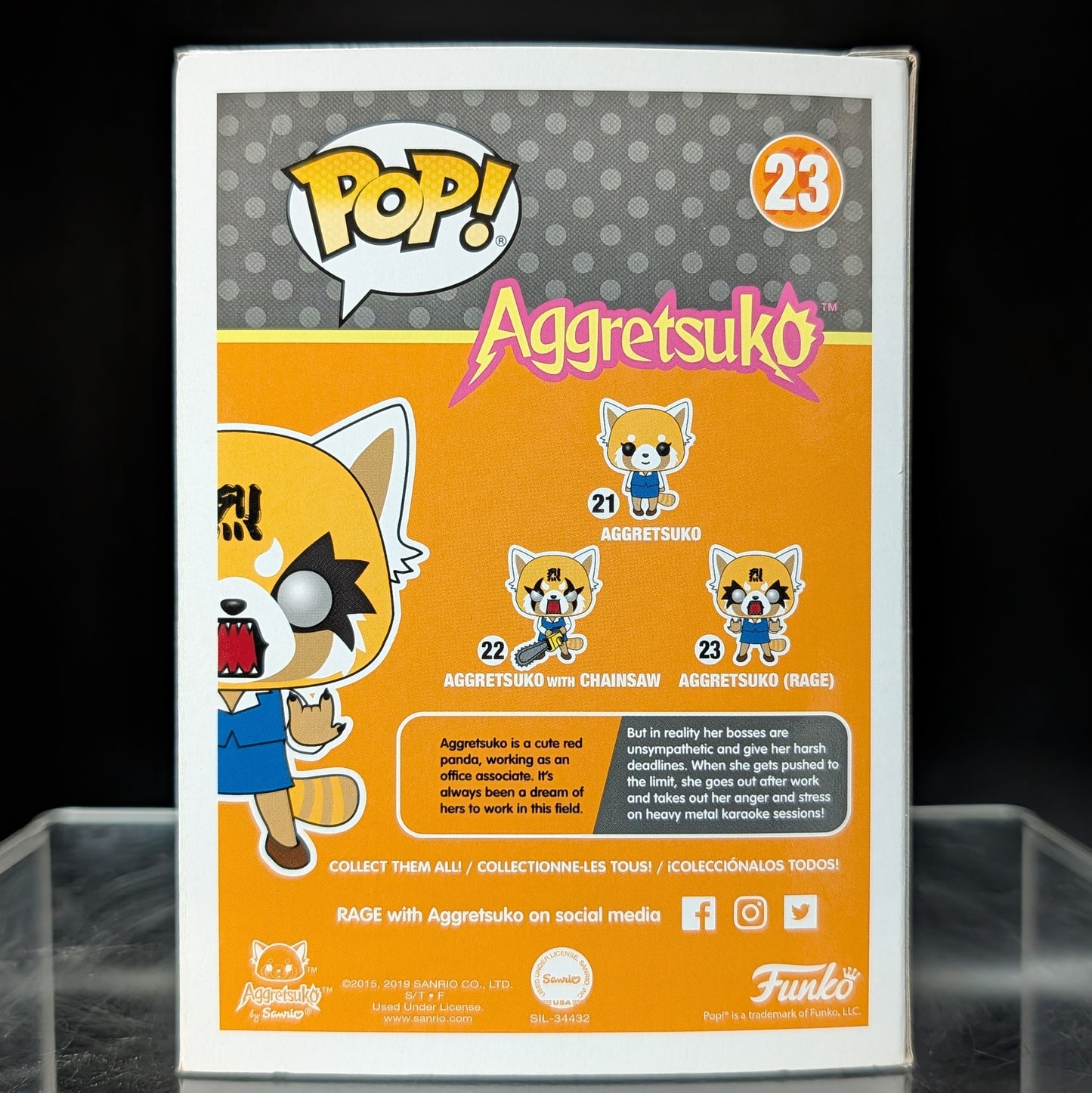 FUNKO POP! Vinyl RARE Aggretsuko #23 Aggretsuko (Rage) (Metallic) [Funko Special Edition] [VAULTED]