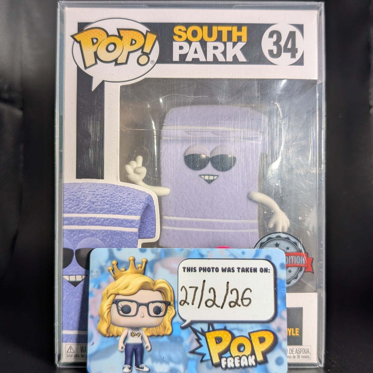 FUNKO POP! Vinyl South Park RARE #34 Towelie (Flocked) [Funko Special Edition] [VAULTED]