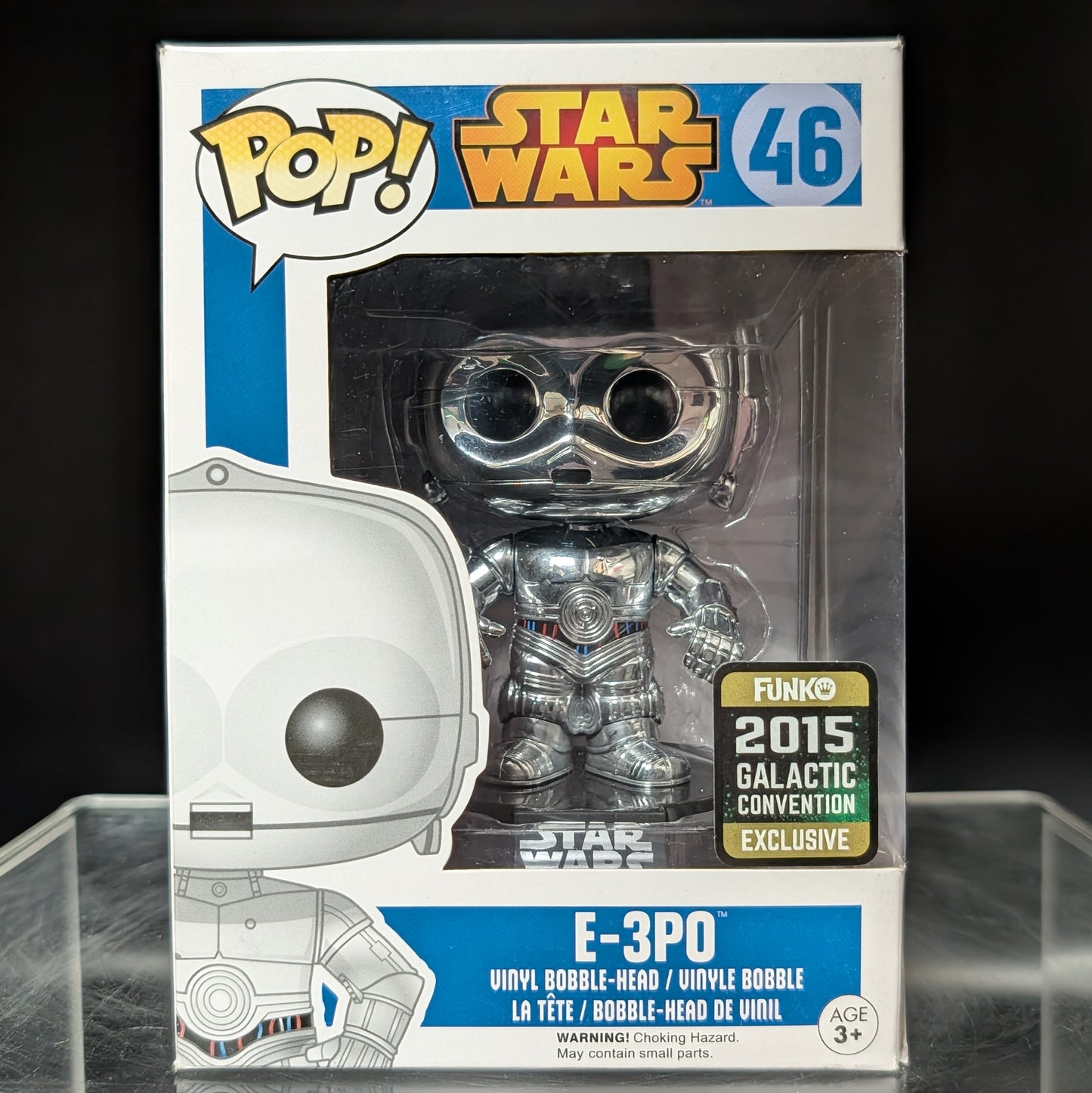 FUNKO POP! Vinyl Bobble-Head RARE Star Wars #46 E-3PO [Galactic Convention] [VAULTED]