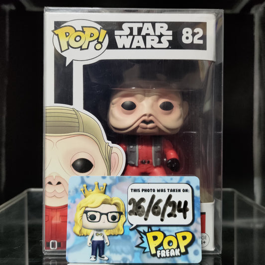 FUNKO POP! Vinyl Bobble-Head Star Wars RARE #82 Nien Nunb [VAULTED]