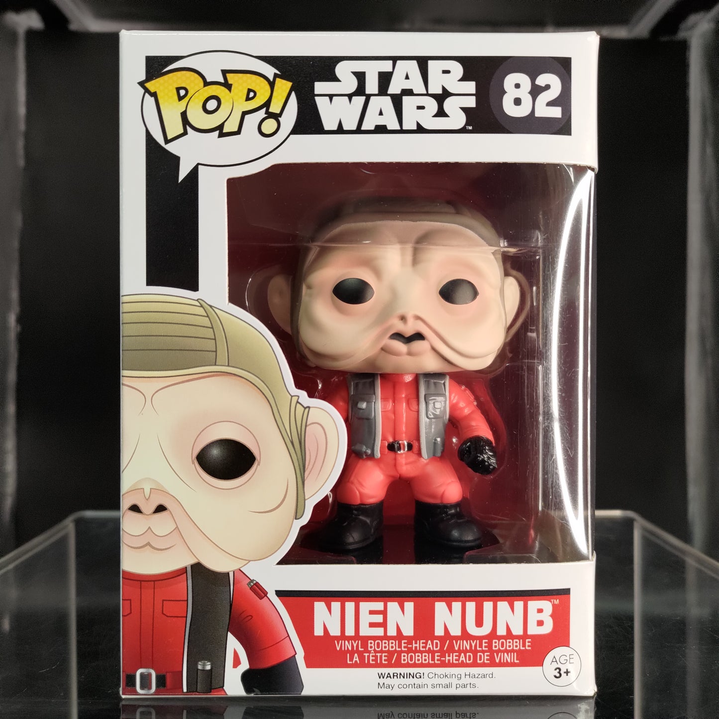 FUNKO POP! Vinyl Bobble-Head Star Wars RARE #82 Nien Nunb [VAULTED]