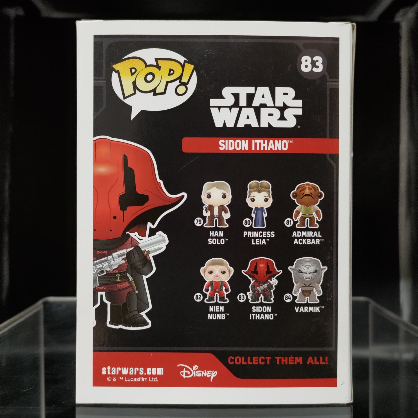 FUNKO POP! Vinyl Bobble-Head Star Wars RARE #83 Sidon Ithano [VAULTED]