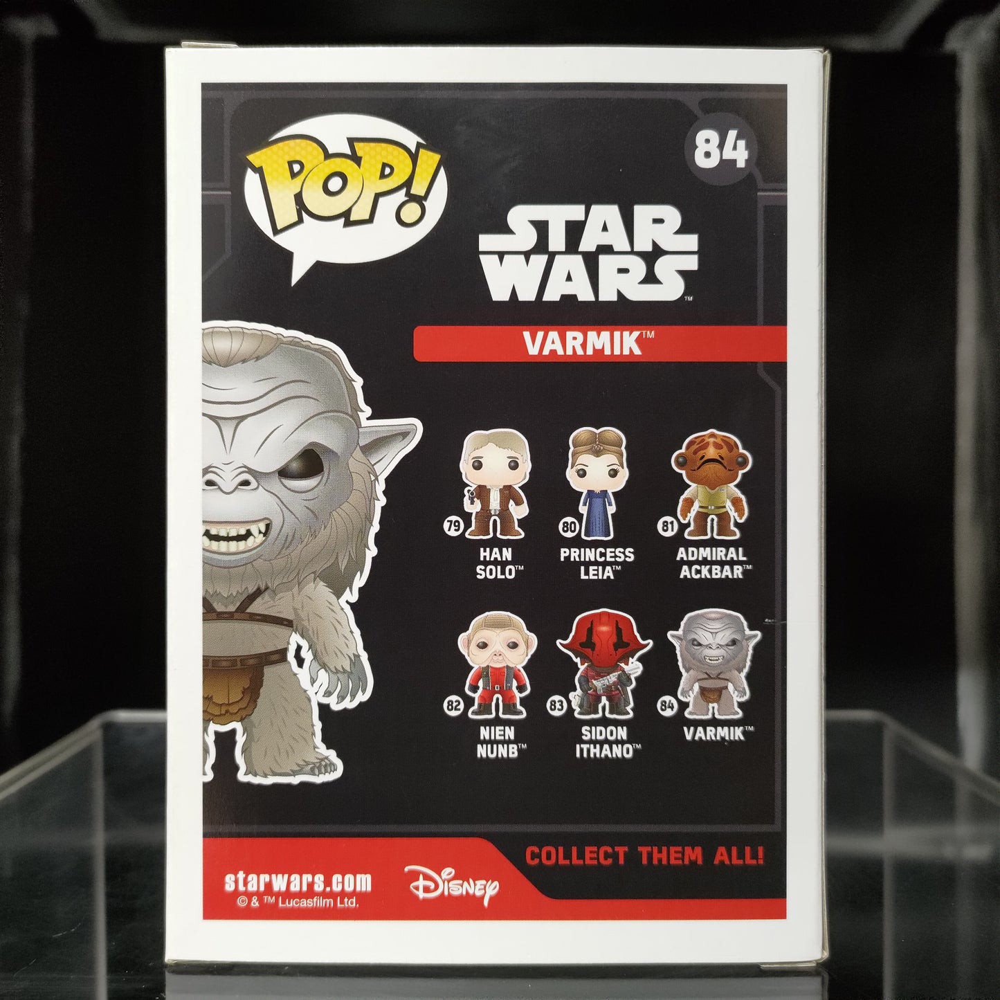 FUNKO POP! Vinyl Bobble-Head Star Wars RARE #84 Varmik [VAULTED]