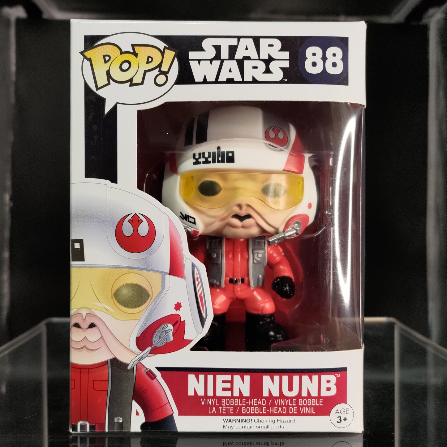 FUNKO POP! Vinyl Bobble-Head Star Wars RARE #88 Nien Nunb (X-Wing Pilot) [EB Games (Stickerless)] [VAULTED]