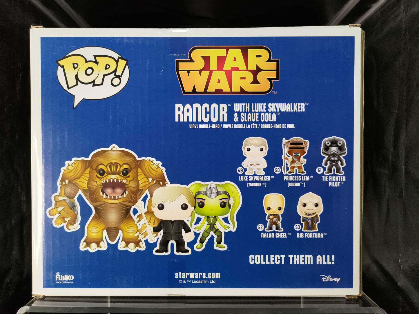 FUNKO POP! Vinyl Bobble-Head Star Wars RARE Rancor, Luke Skywalker, & Oola (3-Pack) [Previews (Stickerless)] [VAULTED]