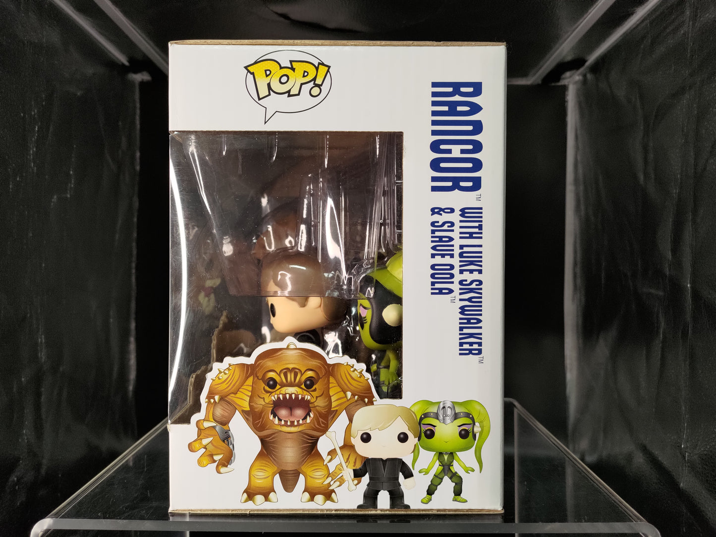 FUNKO POP! Vinyl Bobble-Head Star Wars RARE Rancor, Luke Skywalker, & Oola (3-Pack) [Previews (Stickerless)] [VAULTED]