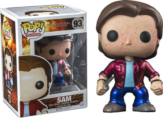 FUNKO POP! Vinyl Television RARE Supernatural Join The Hunt #93 Sam Winchester (Bloody) (Metallic) [ConventionExclusive.Com (Stickerless)] [VAULTED]