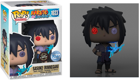 FUNKO POP! Vinyl Animation RARE Naruto Shippuden #1023 Sasuke (Rinnegan) (GITD) [Funko Special Edition | Chase] [VAULTED]