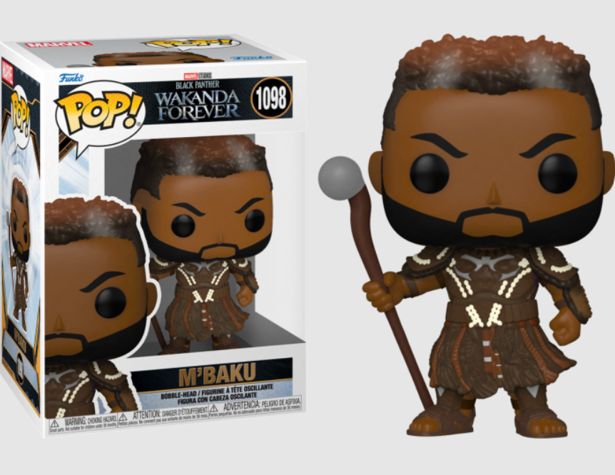 FUNKO POP! Vinyl Marvel RARE Black Panther Wakanda Forever #1098 M'Baku [VAULTED]