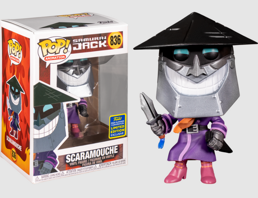 FUNKO POP! Vinyl Animation RARE Samurai Jack #836 Scaramouche [Summer Convention] [VAULTED]