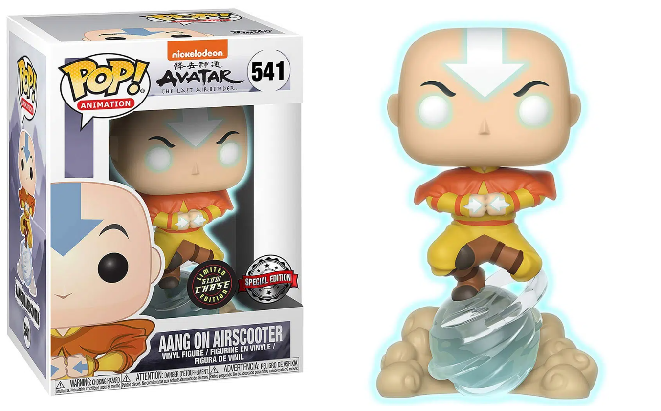 FUNKO POP! Vinyl Animation RARE Avatar The Last Airbender #541 Aang On Airscooter (Avatar State) [Funko Special Edition | Chase] [VAULTED]