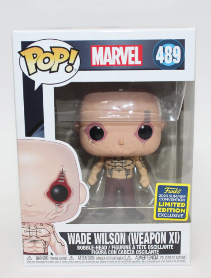 FUNKO POP! Bobble-Head Marvel RARE #489 Wade Wilson (Weapon XI) [Summer Convention] [VAULTED]