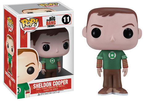 FUNKO POP! Vinyl Television RARE The Big Bang Theory #11 Sheldon Cooper (Green Lantern Shirt) [VAULTED]