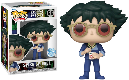 FUNKO POP! Vinyl Animation RARE Cowboy Bebop #1217 Spike Spiegel w/ Noodles (2022 Release) [Funko Special Edition] [VAULTED]