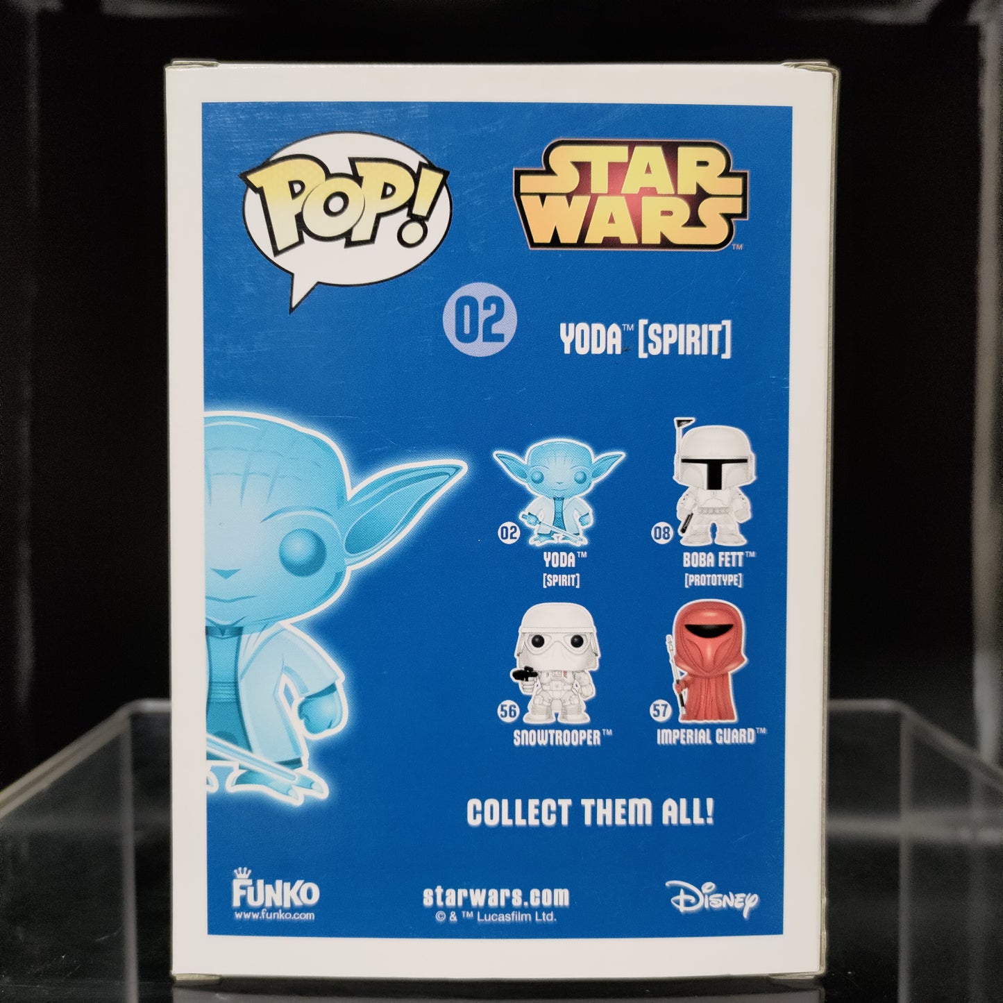 FUNKO POP! Vinyl Bobble-Head Star Wars RARE #02 Yoda (Spirit) (GITD) [Walgreens (Stickerless)] [VAULTED]