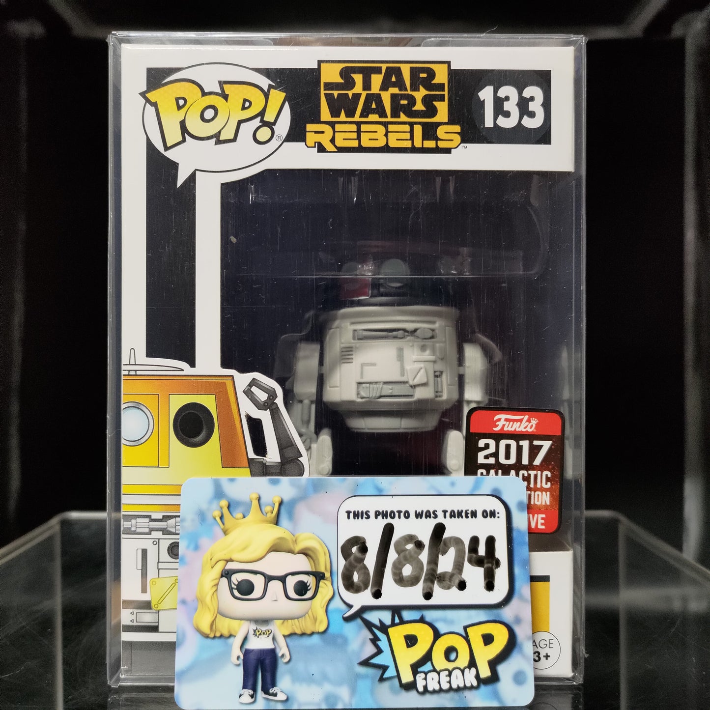 FUNKO POP! Vinyl Star Wars RARE Star Wars Rebels #133 Chopper (Imperial Disguise) [Galactic Convention] [VAULTED]