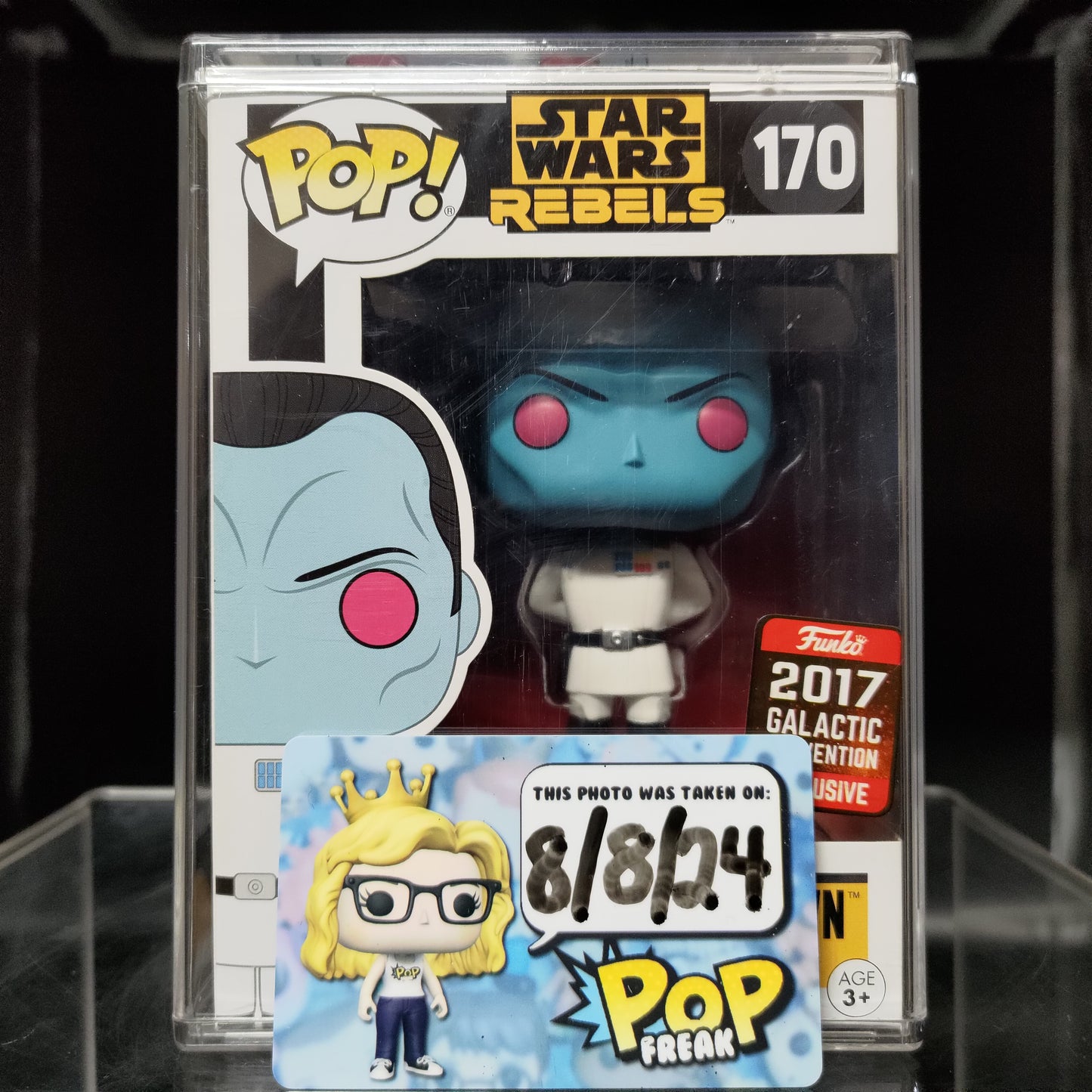 FUNKO POP! Vinyl Bobble-Head RARE Star Wars Rebels #170 Grand Admiral Thrawn (Arms Behind Back) [Galactic Convention] [VAULTED]