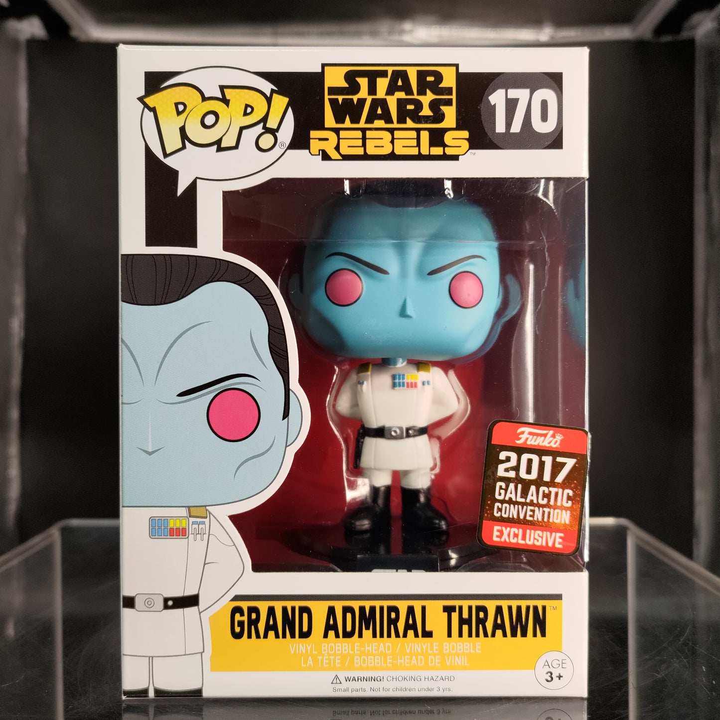 FUNKO POP! Vinyl Bobble-Head RARE Star Wars Rebels #170 Grand Admiral Thrawn (Arms Behind Back) [Galactic Convention] [VAULTED]