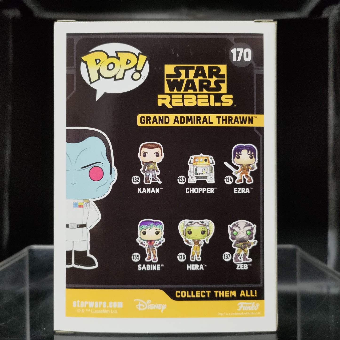 FUNKO POP! Vinyl Bobble-Head RARE Star Wars Rebels #170 Grand Admiral Thrawn (Arms Behind Back) [Galactic Convention] [VAULTED]