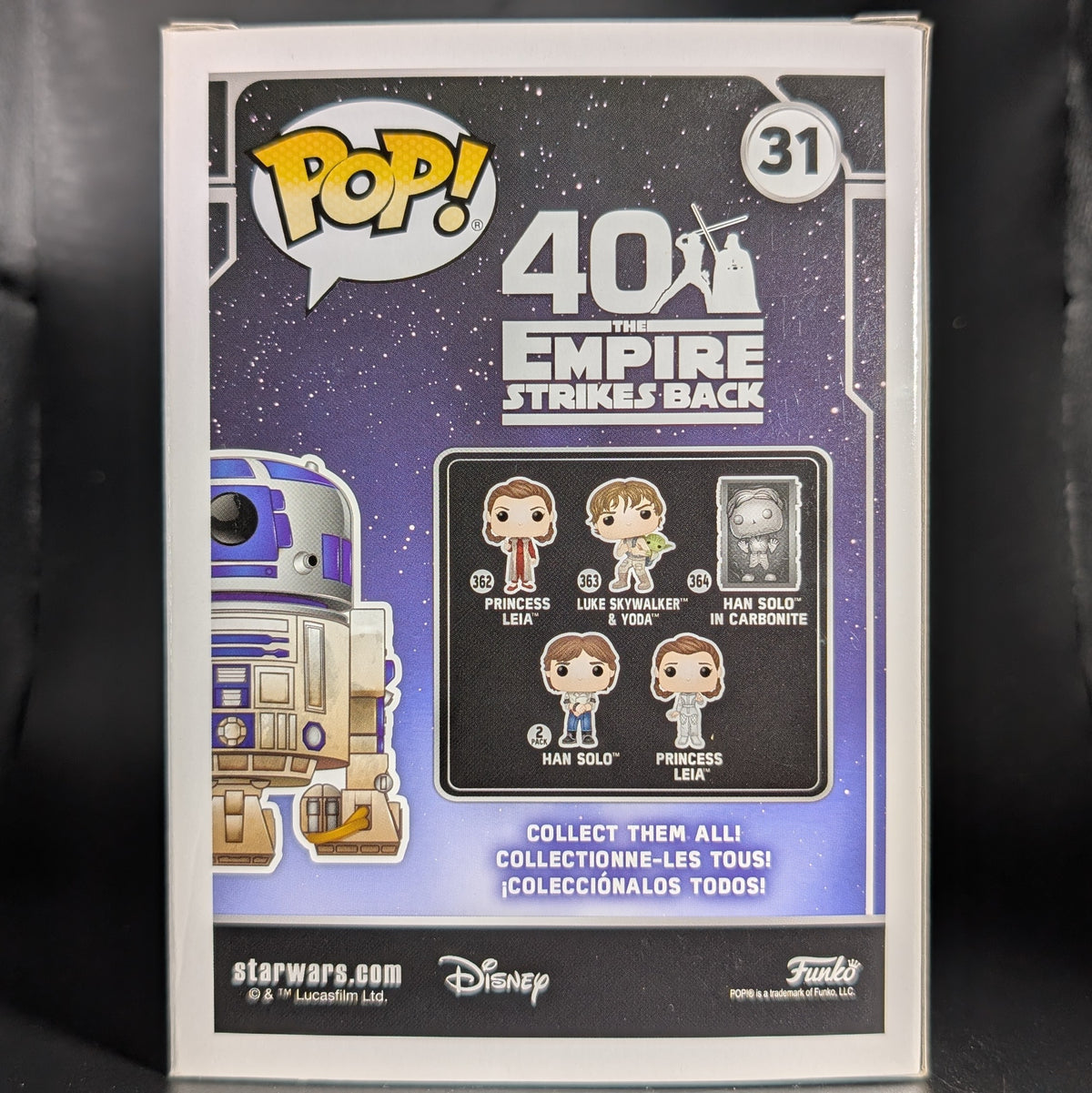 FUNKO POP! Bobble-Head Star Wars RARE #31 R2-D2 (Dagobah) [Funko Special Edition] [VAULTED]