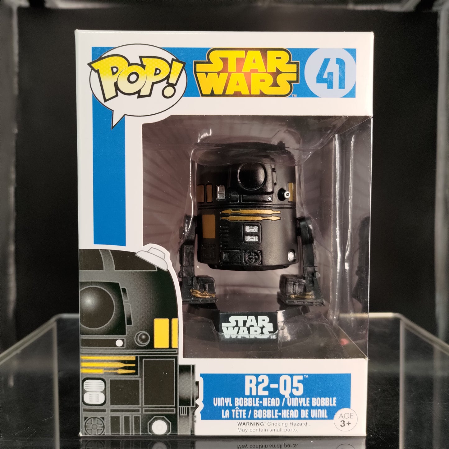 FUNKO POP! Vinyl Bobble-Head Star Wars RARE #41 R2-Q5 [Galactic Convention (Stickerless)] [VAULTED]