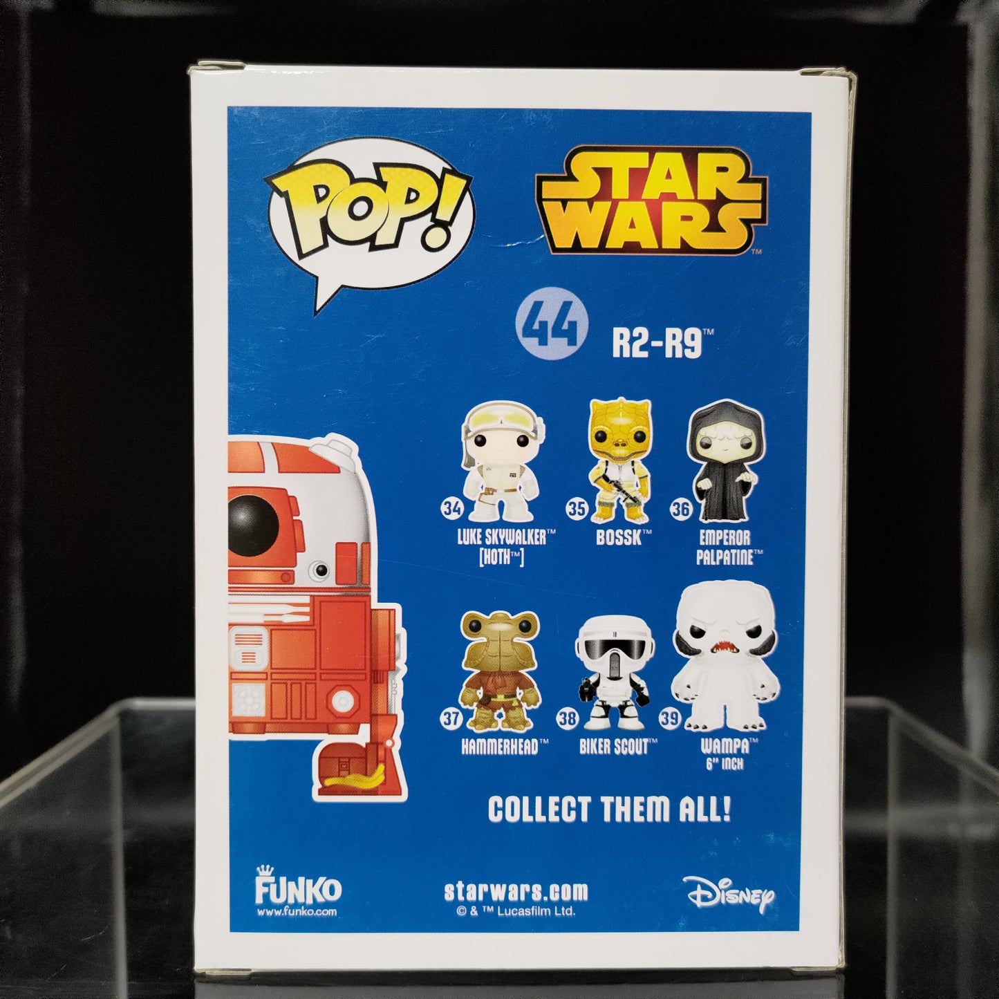 FUNKO POP! Vinyl Bobble-Head Star Wars RARE #44 R2-R9 [Galatic Convention] [VAULTED]