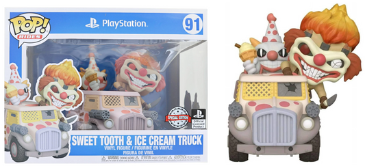 FUNKO POP! Vinyl Rides RARE Playstation #91 Sweet Tooth and Ice Cream Truck [Playstation | Funko Special Edition] [VAULTED]