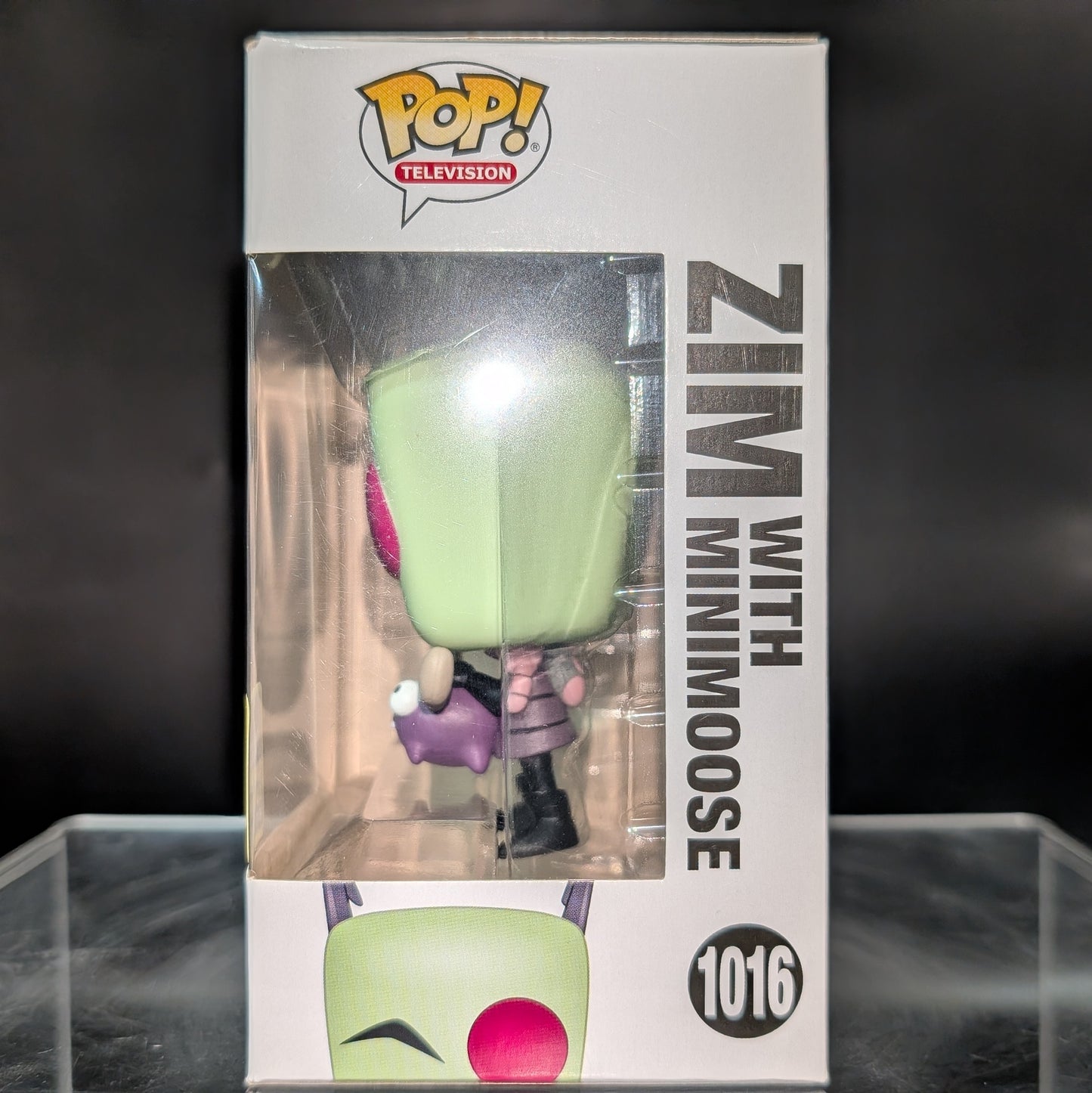 FUNKO POP! Vinyl Television RARE Invader Zim #1016 Zim With Minimoose [Summer Convention] [VAULTED]