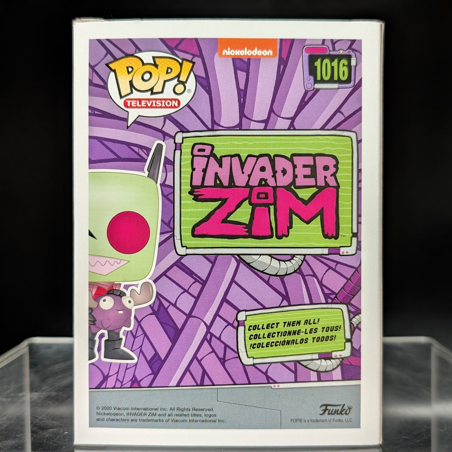 FUNKO POP! Vinyl Television RARE Invader Zim #1016 Zim With Minimoose [Summer Convention] [VAULTED]