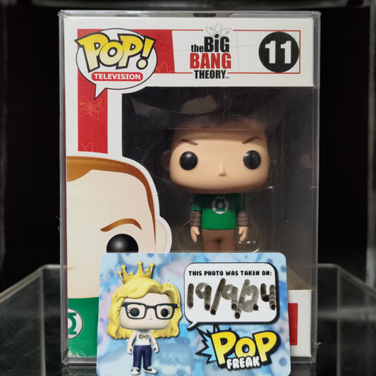 FUNKO POP! Vinyl Television RARE The Big Bang Theory #11 Sheldon Cooper (Green Lantern Shirt) [VAULTED]