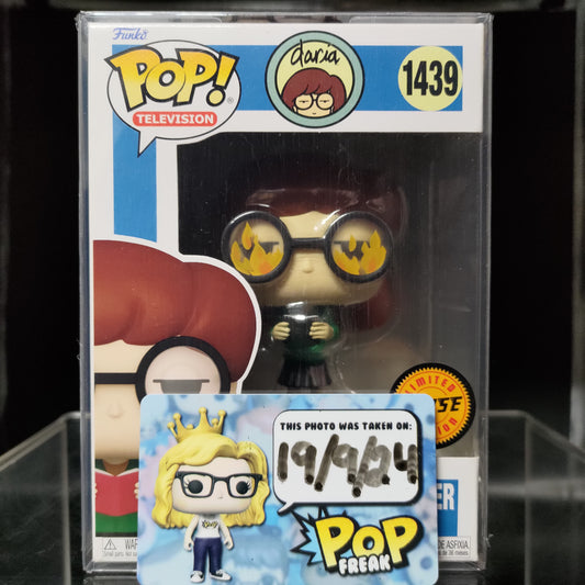 FUNKO POP! Vinyl Television RARE Daria #1439 Daria Morgendorffer (Flames In Glasses) [Chase] [VAULTED]