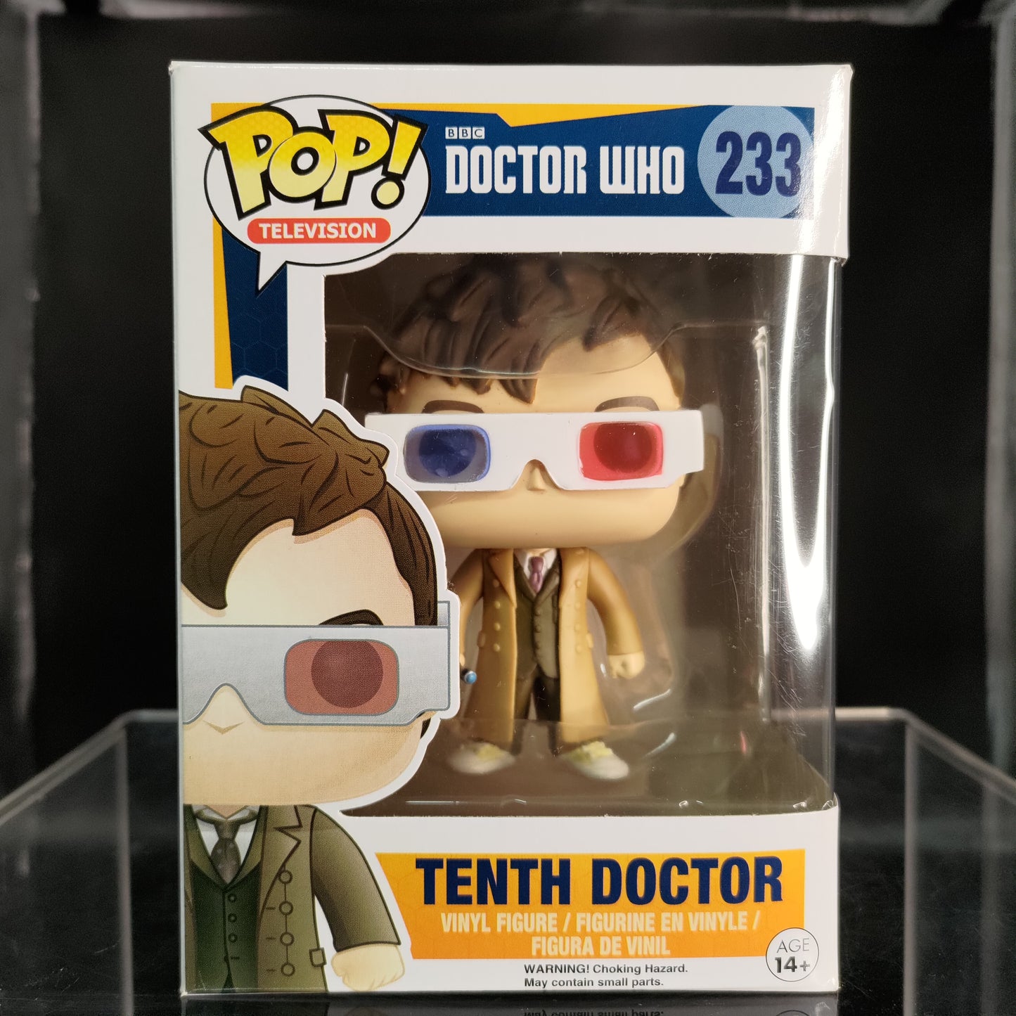 FUNKO POP! Vinyl Television RARE Doctor Who #233 Tenth Doctor (3D Glasses) [Hot Topic (Stickerless)] [VAULTED]