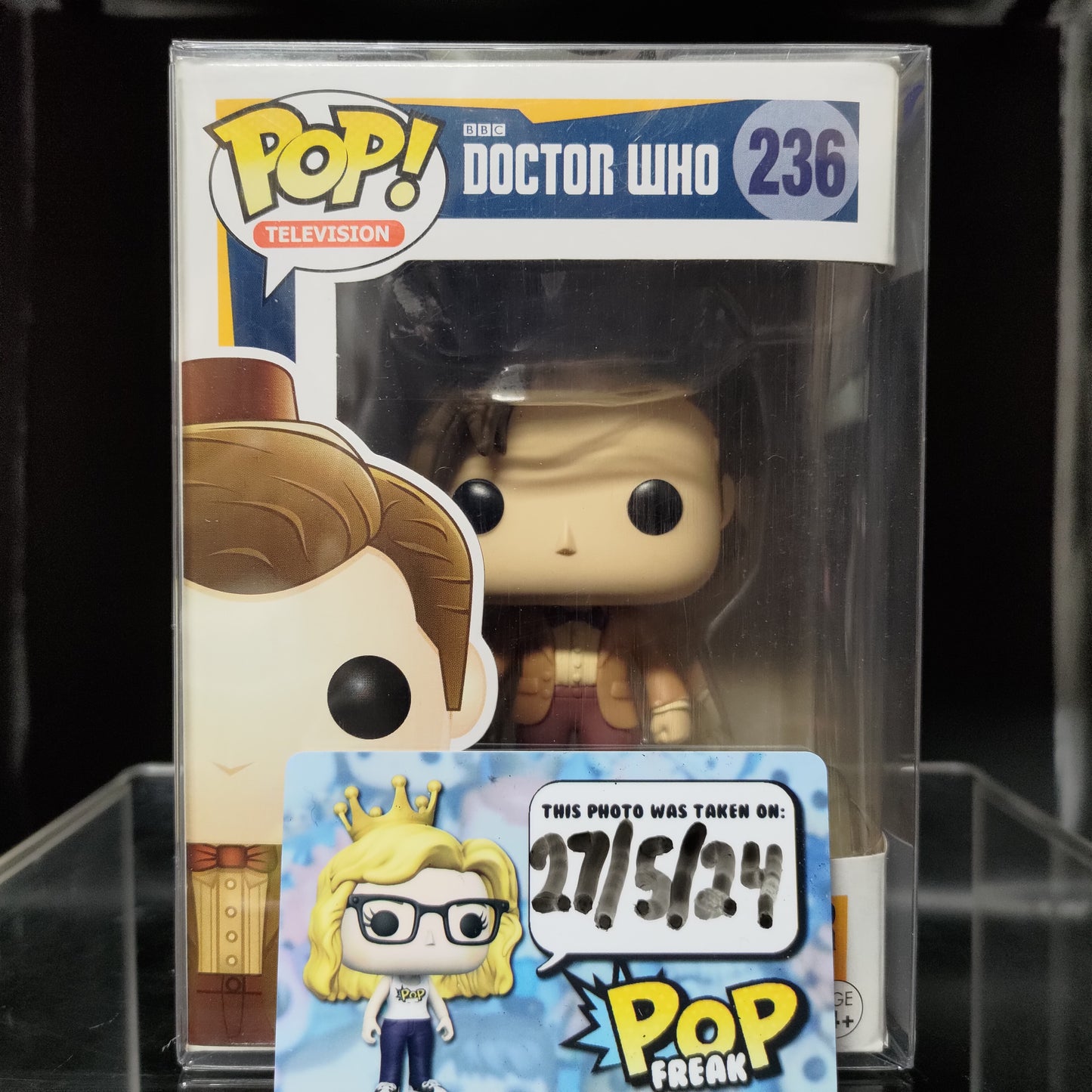 FUNKO POP! Vinyl Television RARE Doctor Who #236 Eleventh Doctor (Fez & Mop) [Hot Topic (Stickerless)] [VAULTED]