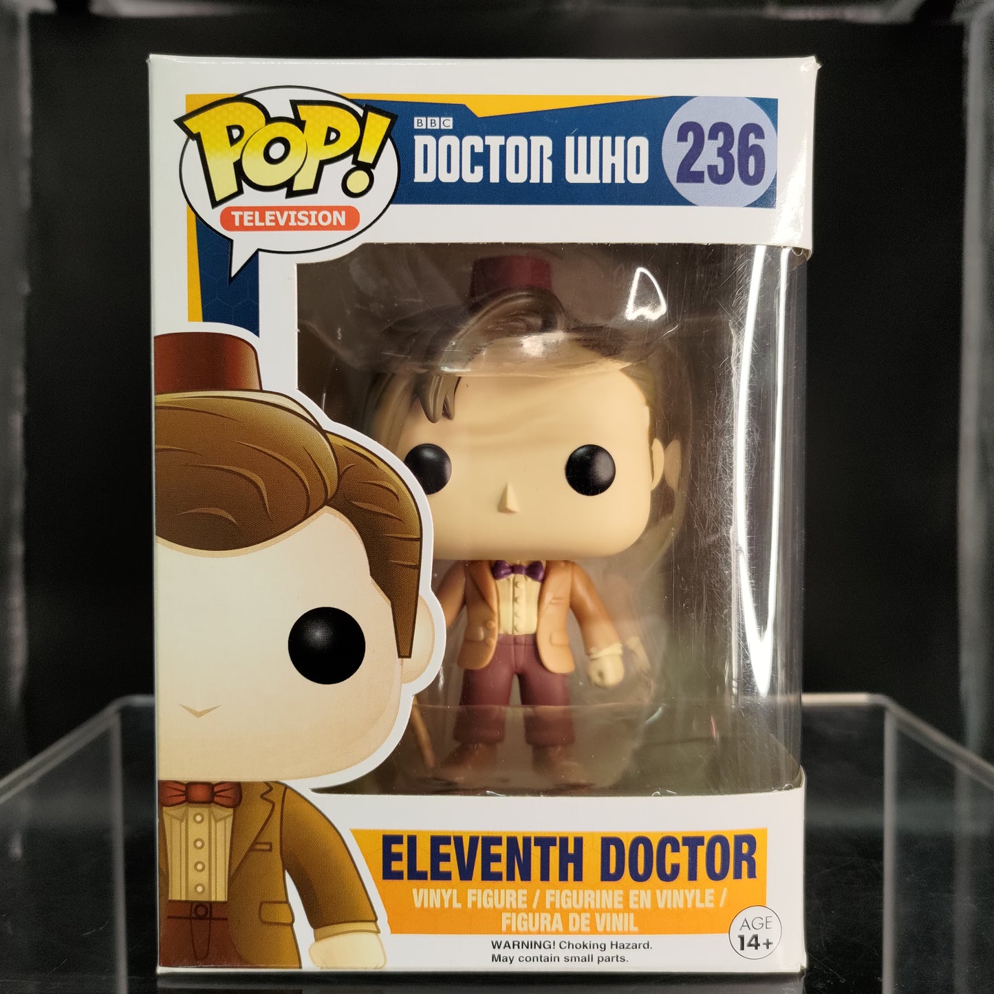 FUNKO POP! Vinyl Television RARE Doctor Who #236 Eleventh Doctor (Fez & Mop) [Hot Topic (Stickerless)] [VAULTED]