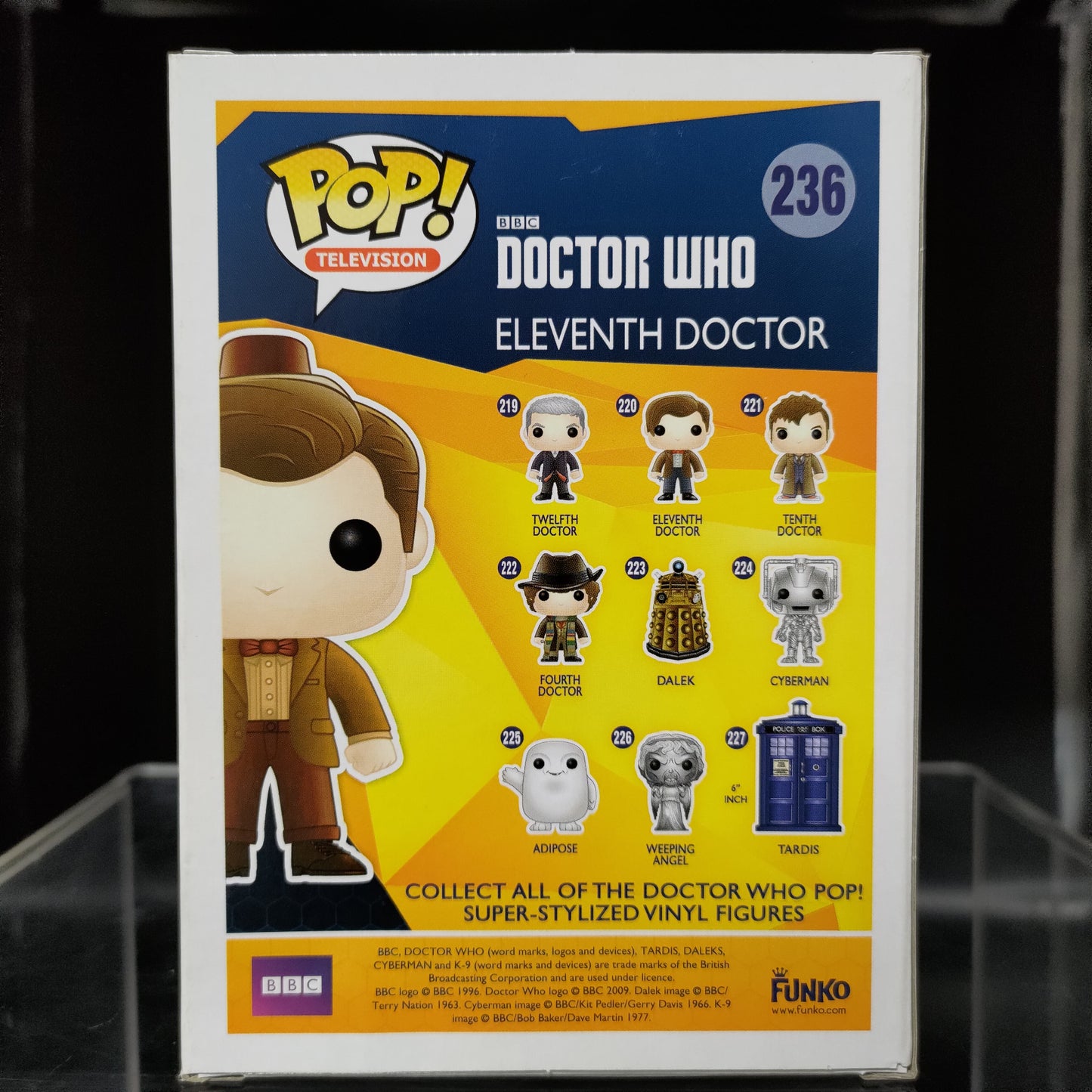 FUNKO POP! Vinyl Television RARE Doctor Who #236 Eleventh Doctor (Fez & Mop) [Hot Topic (Stickerless)] [VAULTED]