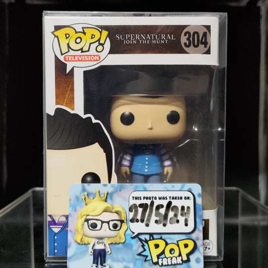 FUNKO POP! Vinyl Television RARE Supernatural Join The Hunt #304 Castiel (Steve) [Hot Topic Pre-Release (Stickerless)] [VAULTED]