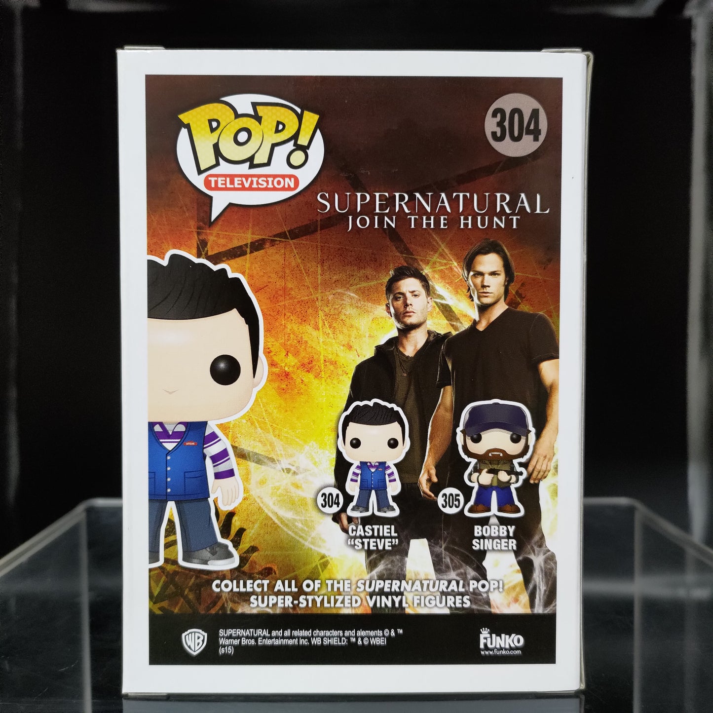 FUNKO POP! Vinyl Television RARE Supernatural Join The Hunt #304 Castiel (Steve) [Hot Topic Pre-Release (Stickerless)] [VAULTED]