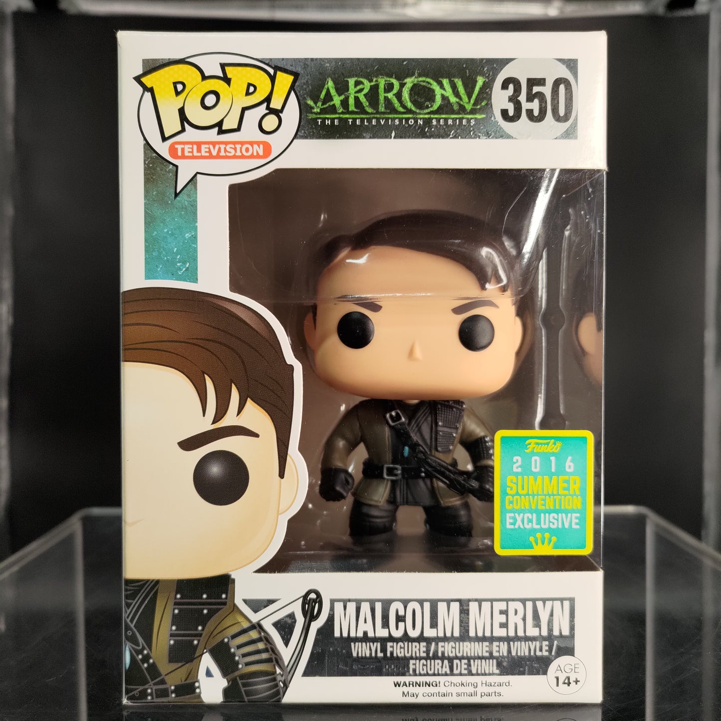 FUNKO POP! Vinyl Television RARE Arrow The Television Series #350 Malcolm Merlyn [Summer Convention] [VAULTED]